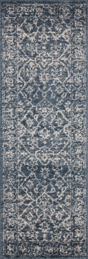 Magnolia Home by Joanna Gaines x Loloi Gigi Rug - Navy / Stone-Blue Hand Home