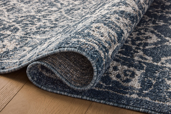 Magnolia Home by Joanna Gaines x Loloi Gigi Rug - Navy / Stone-Blue Hand Home