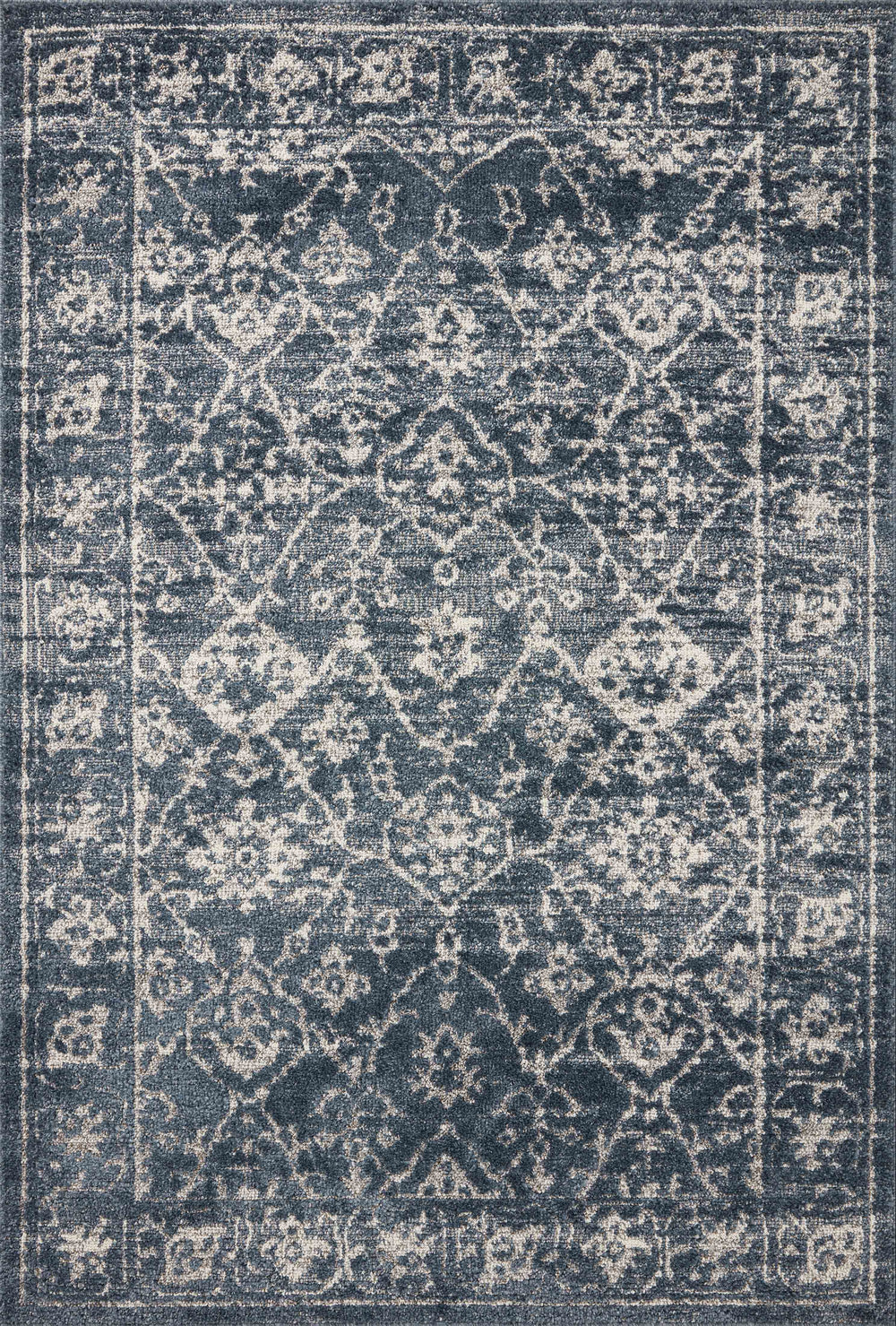 Magnolia Home by Joanna Gaines x Loloi Gigi Rug - Navy / Stone-Blue Hand Home