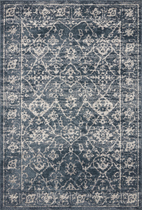 Magnolia Home by Joanna Gaines x Loloi Gigi Rug - Navy / Stone-Blue Hand Home
