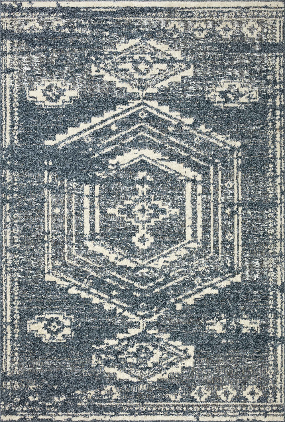 Magnolia Home by Joanna Gaines x Loloi Gigi Rug - Denim / Ivory-Blue Hand Home
