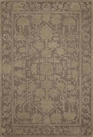 Magnolia Home by Joanna Gaines x Loloi Gloria Rug - Bark / Khaki-Blue Hand Home