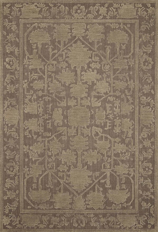 Magnolia Home by Joanna Gaines x Loloi Gloria Rug - Bark / Khaki-Blue Hand Home