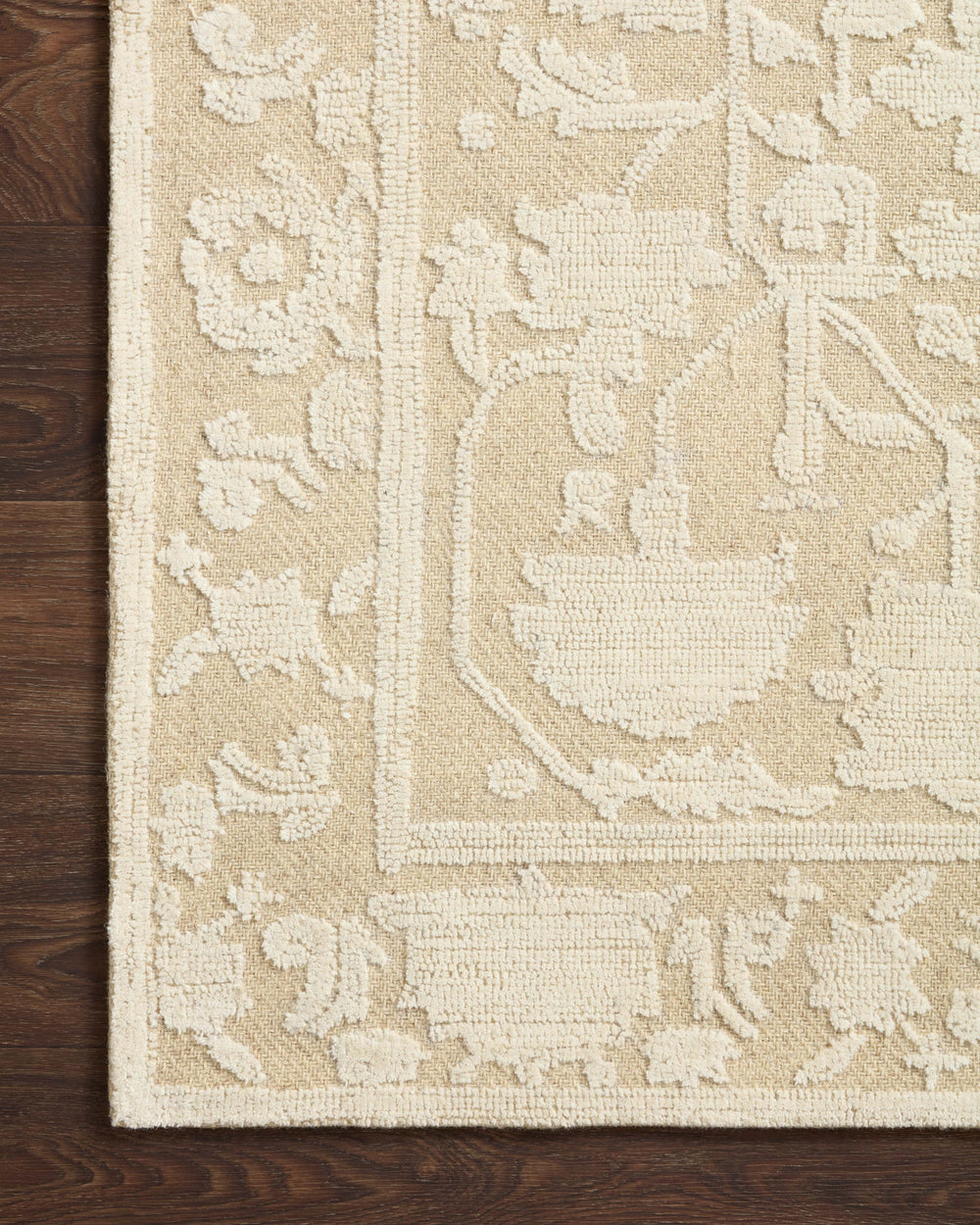 Magnolia Home by Joanna Gaines x Loloi Gloria Rug - Natural / Ivory-Blue Hand Home
