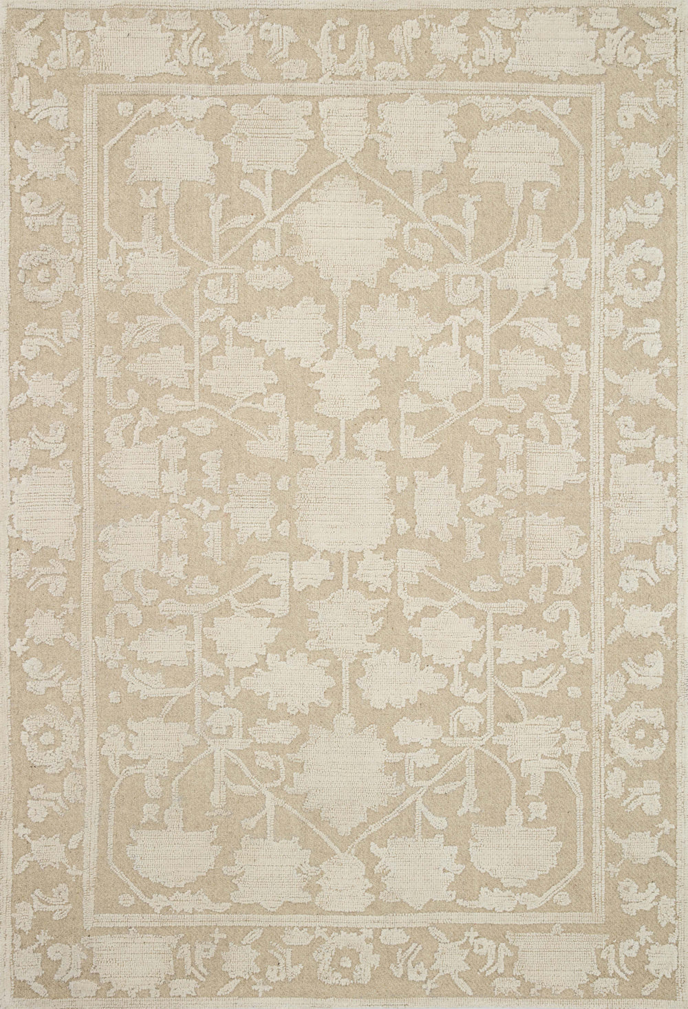 Magnolia Home by Joanna Gaines x Loloi Gloria Rug - Natural / Ivory-Blue Hand Home