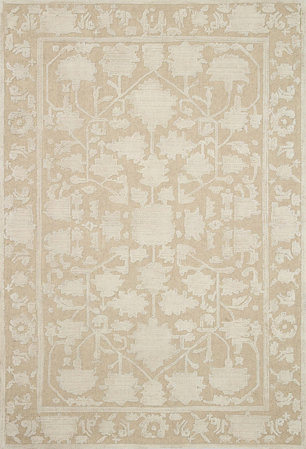 Magnolia Home by Joanna Gaines x Loloi Gloria Rug - Natural / Ivory-Blue Hand Home
