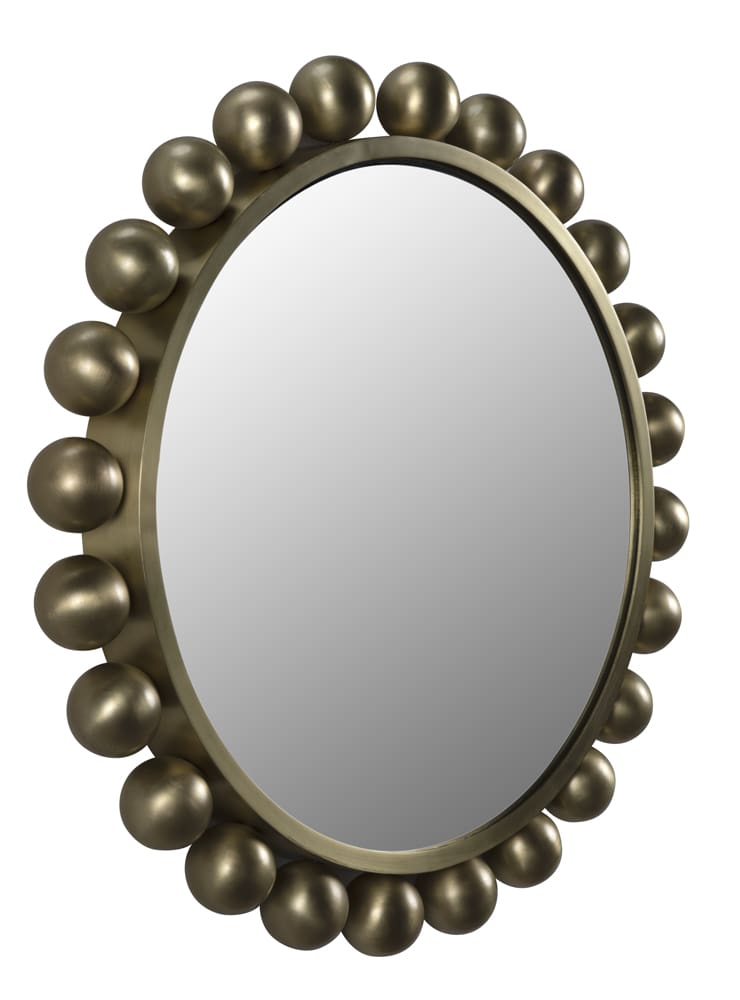 Noir Furniture Cooper Mirror, Antique Brass-Noir Furniture-Blue Hand Home