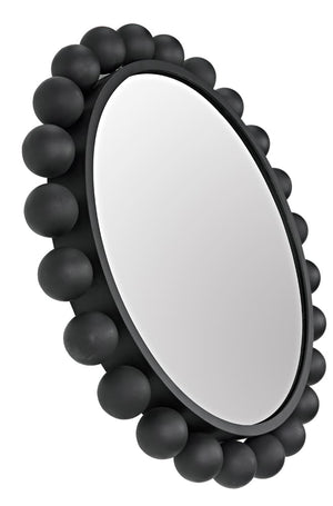 Cooper Mirror, Black Steel by Noir-Blue Hand Home