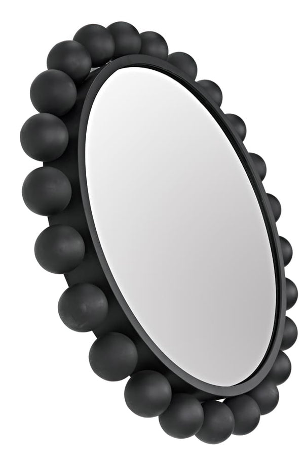 Cooper Mirror, Black Steel by Noir-Blue Hand Home