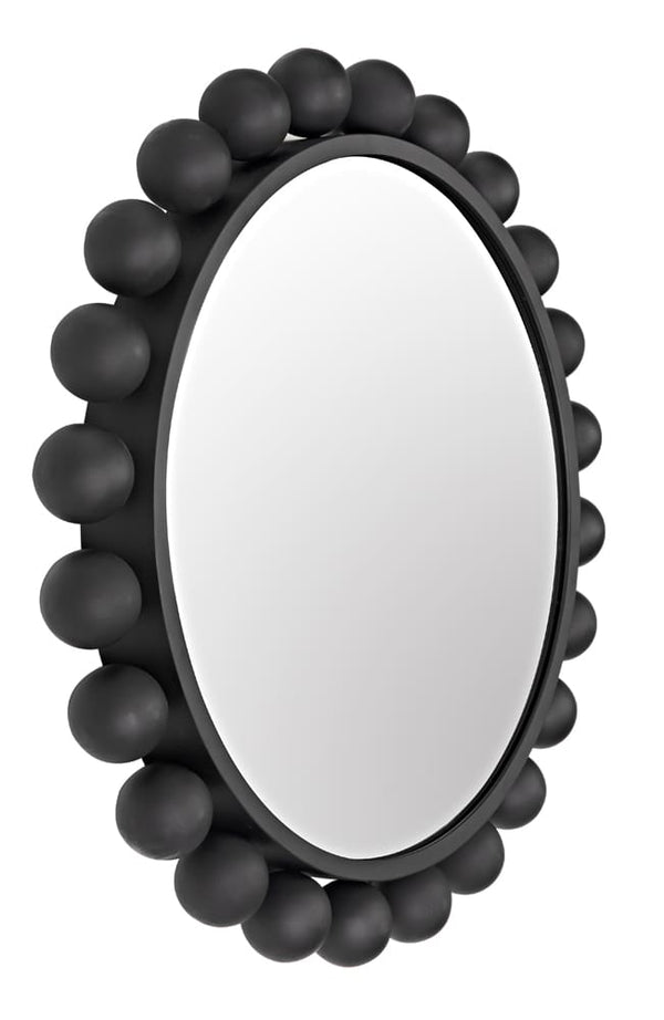 Cooper Mirror, Black Steel by Noir-Blue Hand Home