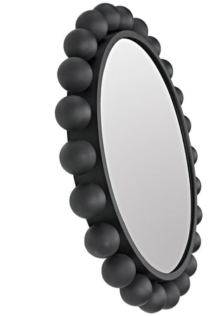 Cooper Mirror, Black Steel by Noir-Blue Hand Home