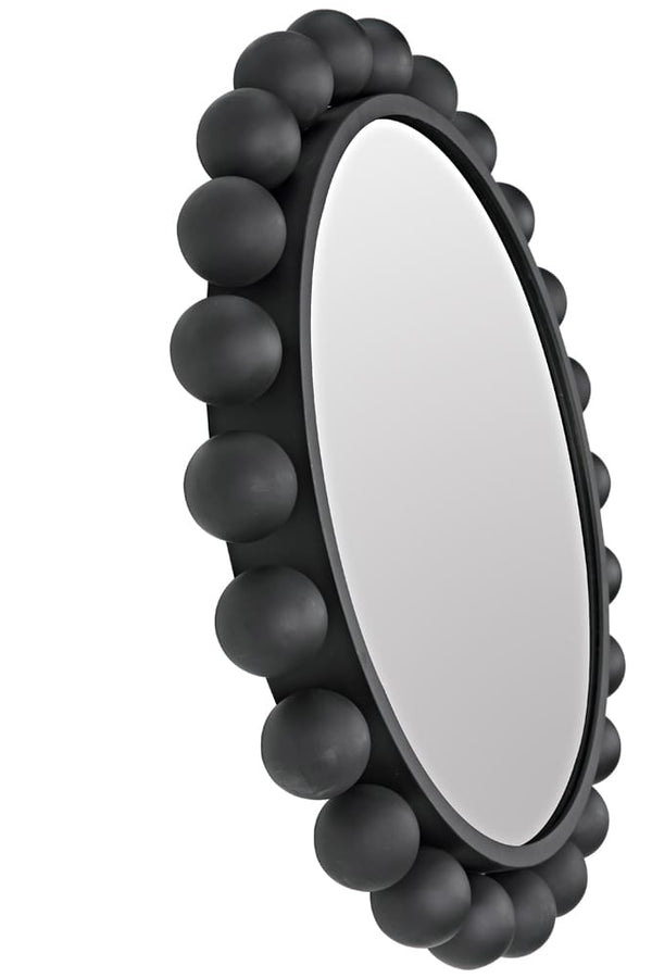 Cooper Mirror, Black Steel by Noir-Blue Hand Home