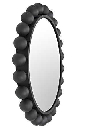 Cooper Mirror, Black Steel by Noir-Blue Hand Home