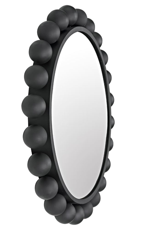 Cooper Mirror, Black Steel by Noir-Blue Hand Home