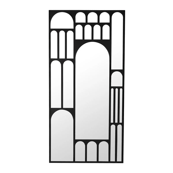 Doorway Mirror, Black Steel-Noir Furniture-Blue Hand Home