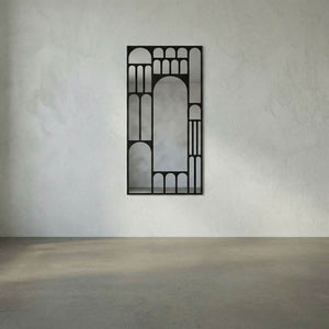 Doorway Mirror, Black Steel-Noir Furniture-Blue Hand Home