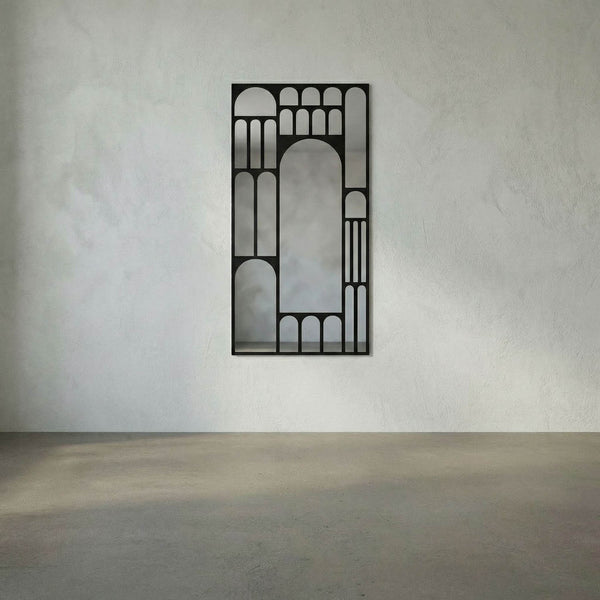 Doorway Mirror, Black Steel-Noir Furniture-Blue Hand Home