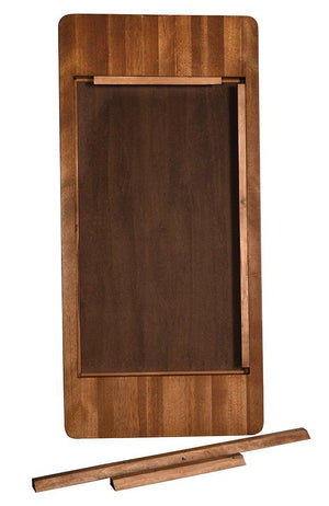 Franklin Mirror, C, Dark Walnut-Blue Hand Home