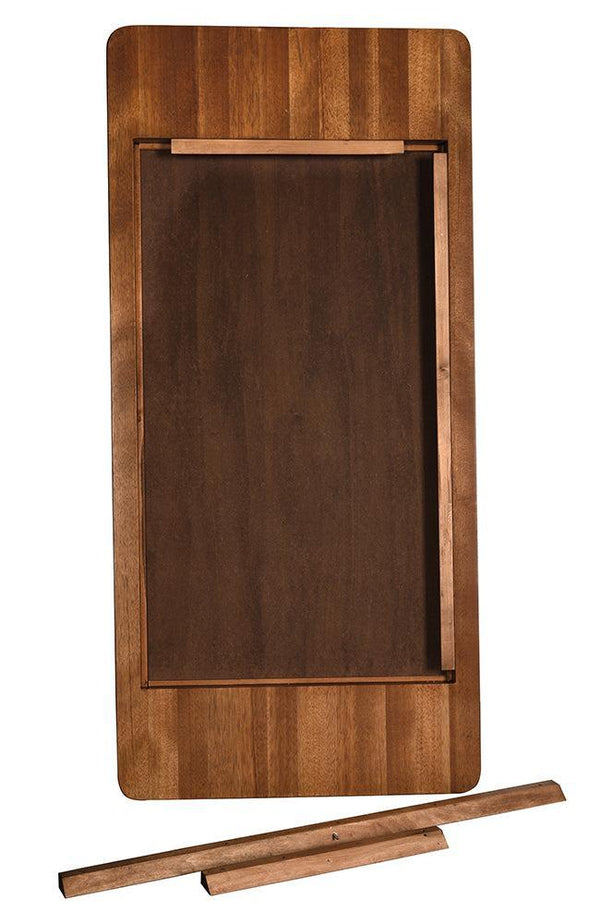 Franklin Mirror, C, Dark Walnut-Blue Hand Home