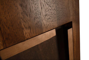 Franklin Mirror, C, Dark Walnut-Blue Hand Home