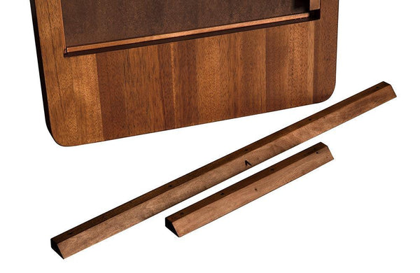 Franklin Mirror, C, Dark Walnut-Blue Hand Home