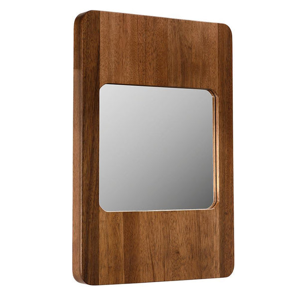 Franklin Mirror, B, Dark Walnut-Blue Hand Home