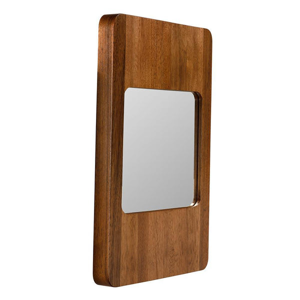 Franklin Mirror, B, Dark Walnut-Blue Hand Home