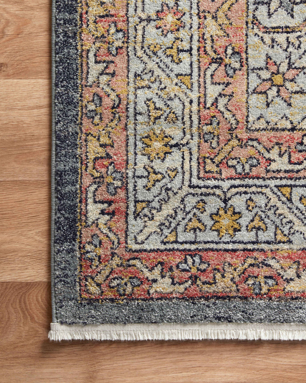 Magnolia Home by Joanna Gaines x Loloi Graham Rug - Blue / Persimmon-Blue Hand Home