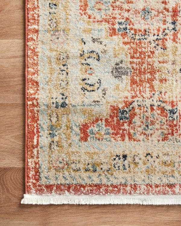 Magnolia Home by Joanna Gaines x Loloi Graham Rug - Persimmon / Multi-Blue Hand Home