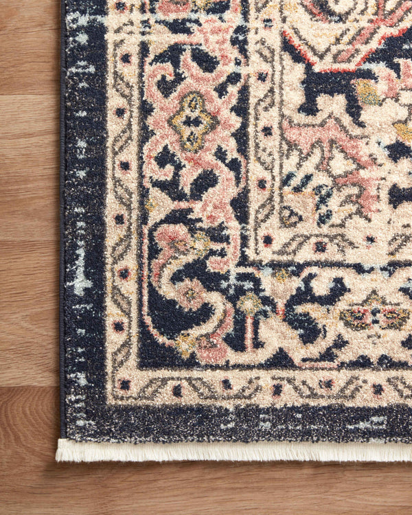 Magnolia Home by Joanna Gaines x Loloi Graham Rug - Coral / Navy-Blue Hand Home