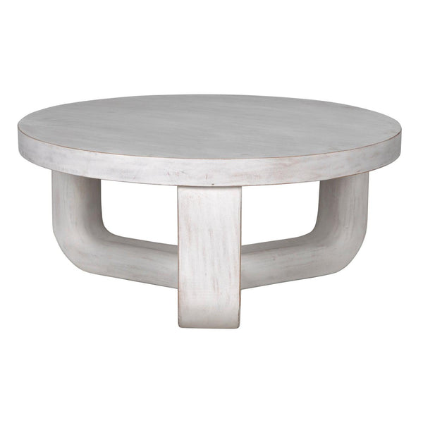 Joel Coffee Table, White Wash-Noir Furniture-Blue Hand Home