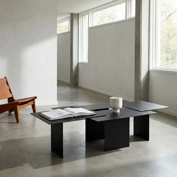 Delphi Coffee Table-Noir Furniture-Blue Hand Home