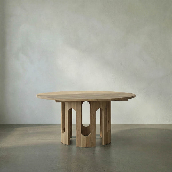 Kirill Table, White Oak-Noir Furniture-Blue Hand Home