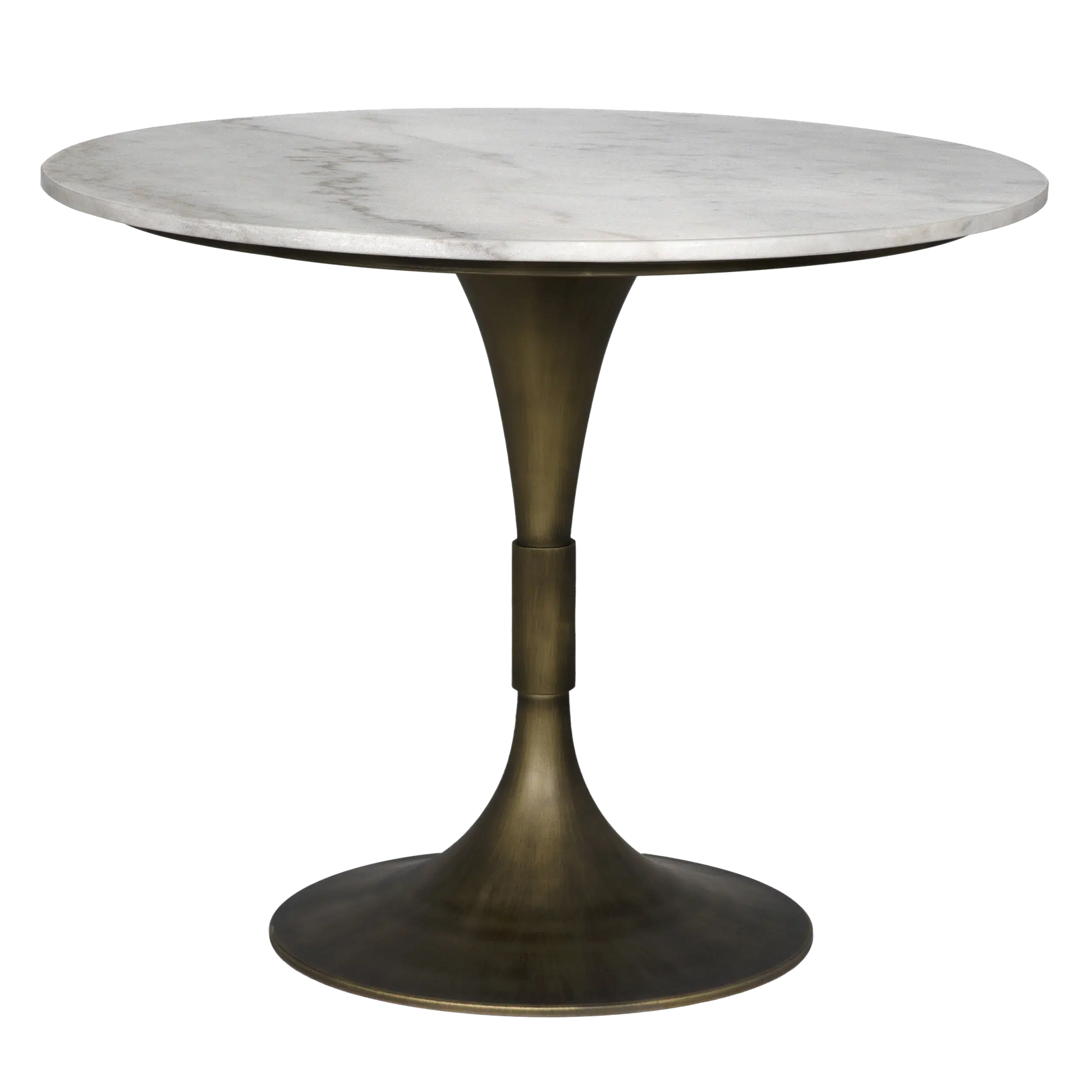 Jman Table 36", Aged Brass Finish-Blue Hand Home