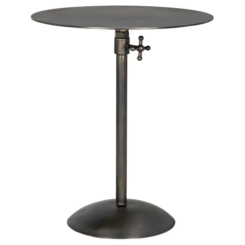 Felix Side Table, Gun Metal Finish-Noir Furniture-Blue Hand Home