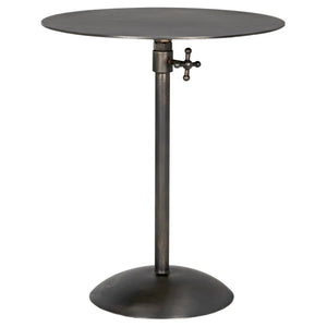 Felix Side Table, Gun Metal Finish-Noir Furniture-Blue Hand Home
