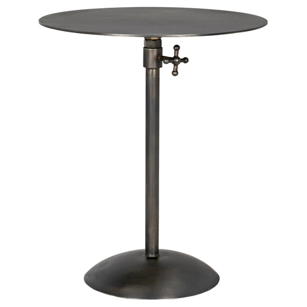 Felix Side Table, Gun Metal Finish-Noir Furniture-Blue Hand Home