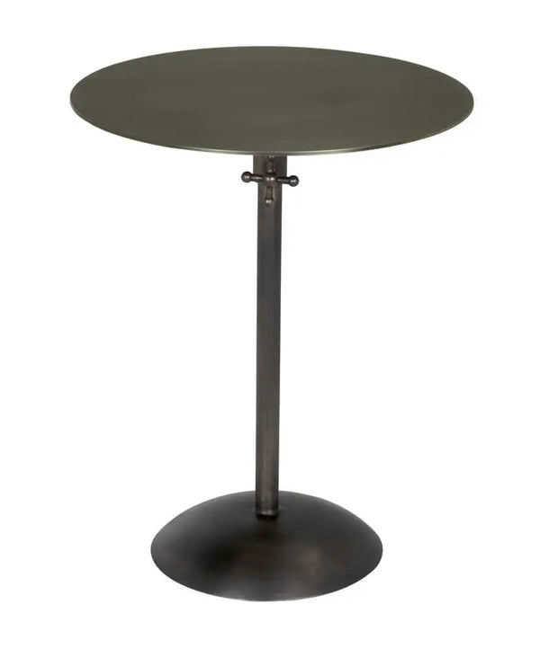 Felix Side Table, Gun Metal Finish-Noir Furniture-Blue Hand Home