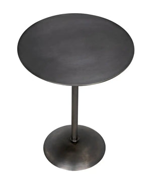 Felix Side Table, Gun Metal Finish-Noir Furniture-Blue Hand Home