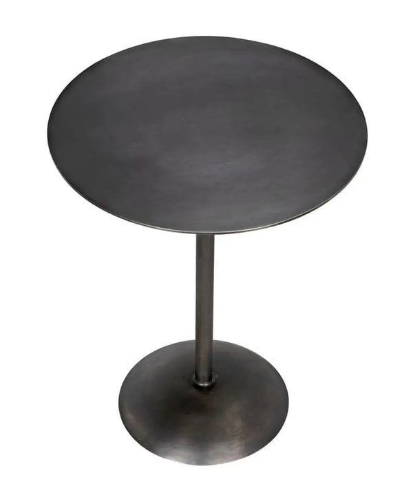 Felix Side Table, Gun Metal Finish-Noir Furniture-Blue Hand Home
