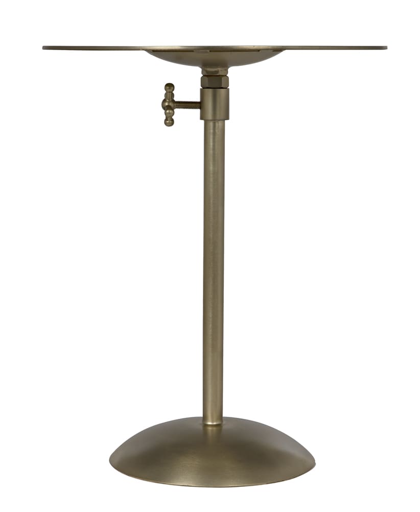 Noir Furniture Felix Side Table, Antique Brass-Noir Furniture-Blue Hand Home