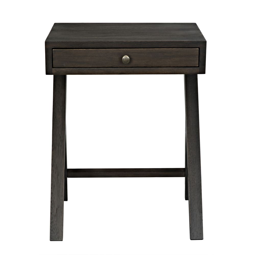 Noir Peter Side Table, Ebony Walnut-Noir Furniture-Blue Hand Home