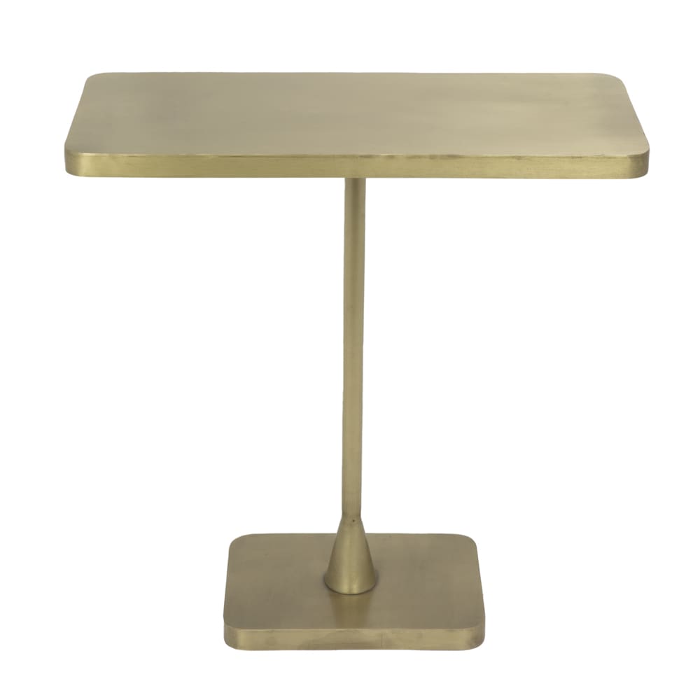 Noir Furniture Hild Side Table, Antique Brass-Noir Furniture-Blue Hand Home