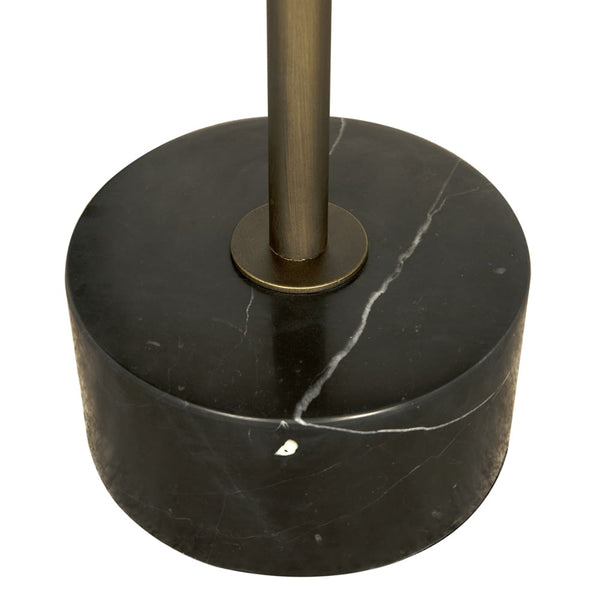 Santosha Side Table with Stone Top-Blue Hand Home