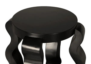 Anora Side Table in Hand-Rubbed Black Mahogany Finish-Noir Furniture-Blue Hand Home