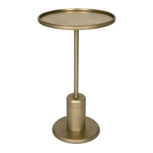 Kurtz Side Table, Brass Finish-Noir Furniture-Blue Hand Home