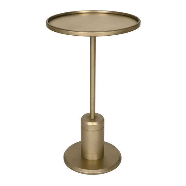 Kurtz Side Table, Brass Finish-Noir Furniture-Blue Hand Home