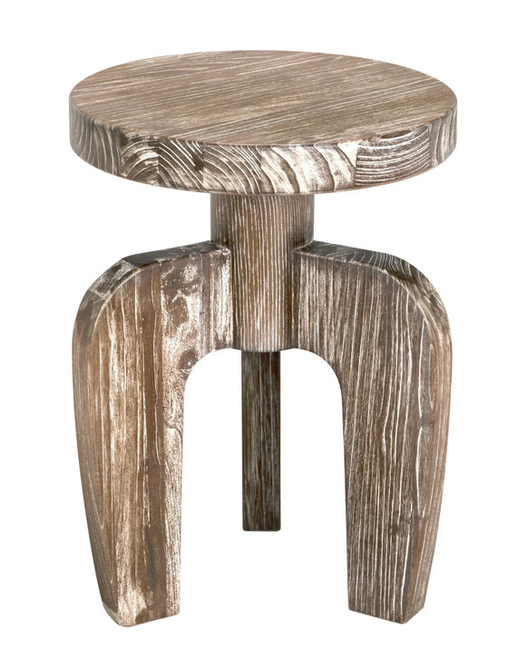 Noir New Shizue Small Side Table, Distressed Mindi