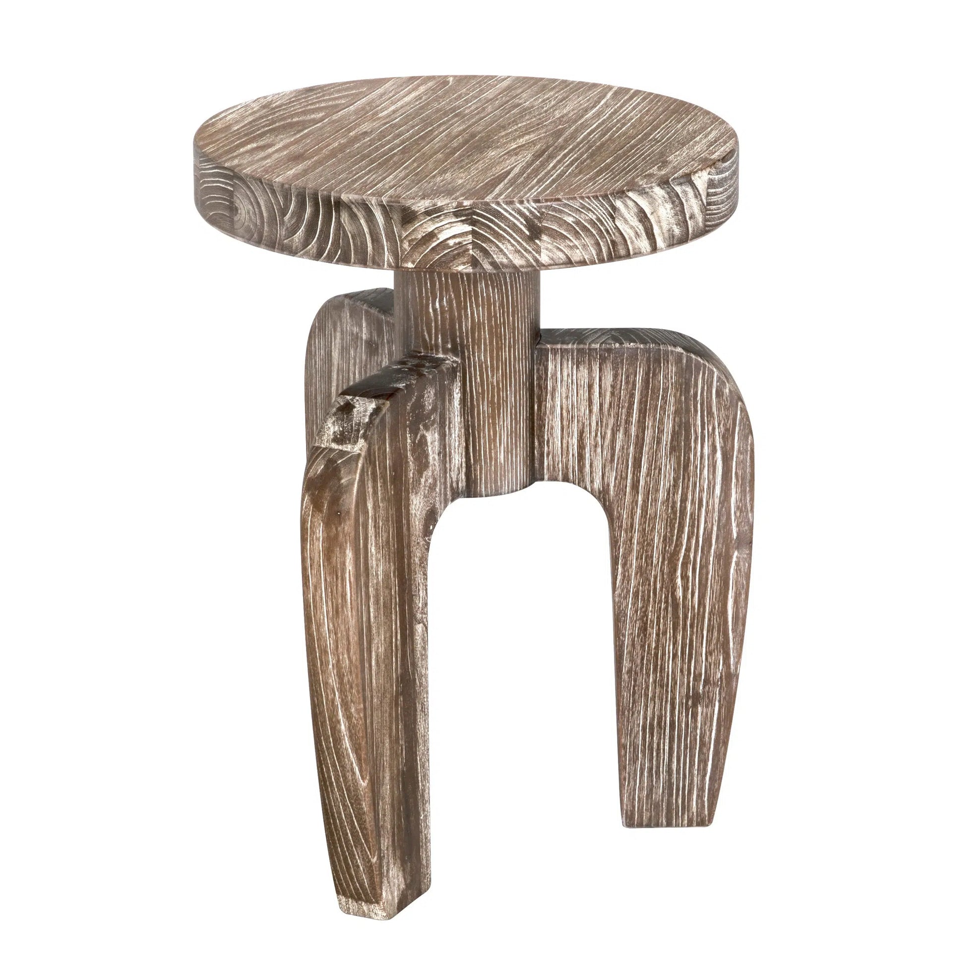 Noir New Shizue Small Side Table, Distressed Mindi-Blue Hand Home