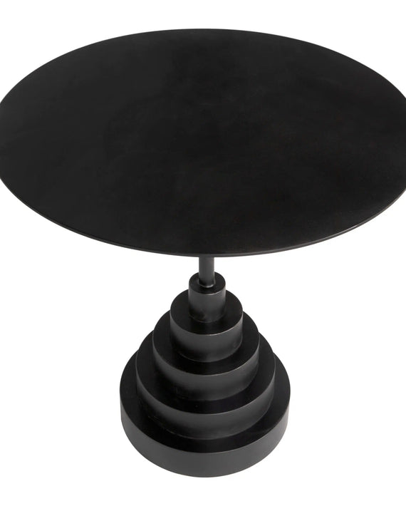 Noir Nova Round Side Table